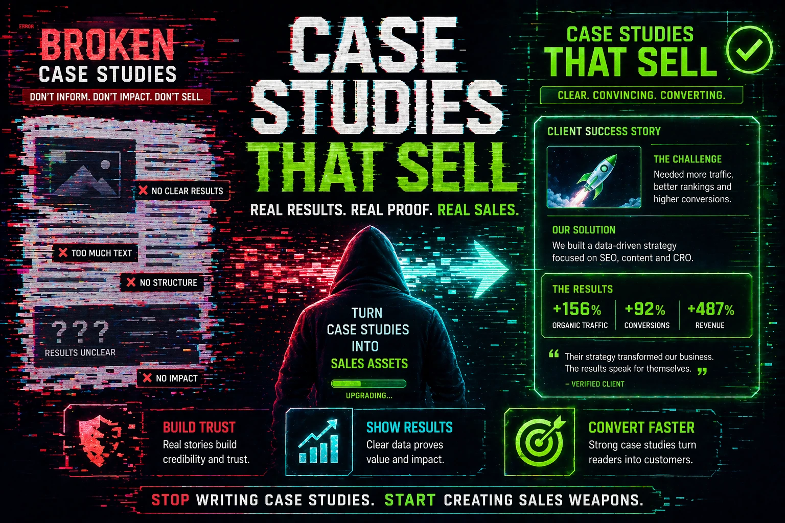 case studies that build credibility and drive sales