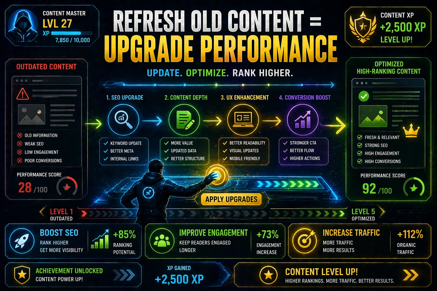 refreshing old content for seo growth